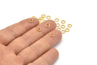 Gold Jump Ring, 250 Gold Tone Brass Jump Rings (5x0.8mm) A0993
