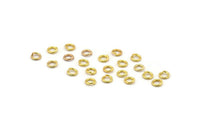 Gold Jump Ring, 500 Gold Tone Brass Jump Rings (3x0.6mm) A0995