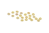 Gold Jump Ring, 500 Gold Tone Brass Jump Rings (3x0.6mm) A0995