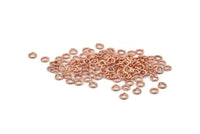 3mm Jump Ring, 500 Rose Gold Tone Brass Jump Rings (3x0.6mm) A0996