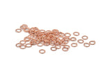 4mm Jump Ring, 500 Rose Gold Tone Brass Jump Rings (4x0.5mm) A1028
