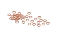 5mm Jump Ring, 250 Rose Gold Tone Brass Jump Rings (5x0.7mm) A1015