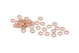 5mm Jump Ring, 250 Rose Gold Tone Brass Jump Rings (5x0.7mm) A1015