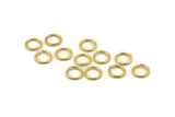 Gold Jump Ring, 50 Gold Tone Brass Jump Rings (8x1mm) A0999