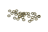 5mm Jump Ring - 100 Antique Brass Round Jump Rings Connectors Findings (5x0.80mm) A0335
