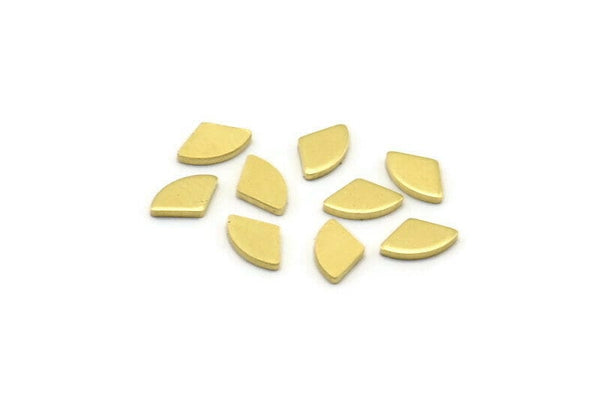 Brass Geometric Blank, 250 Raw Brass Tiny Pizza Slice Blanks, Findings (6x4x0.80mm) M02463
