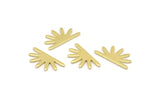 Brass Sun Blank, 24 Raw Brass Sun Blanks, Findings, Connectors (8x15x0.80mm) M02399