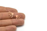 Copper Sun Blank, 12 Raw Copper Sun Blanks, Findings (18x13x0.80mm) M02431