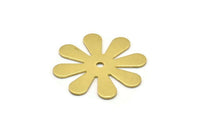 10 Raw Brass Flower Stamping Blank , Charms (28x0.80mm) D0410--n0681
