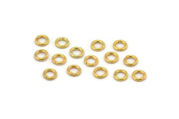 5mm Jump Rings - 250 Gold Brass Jump Rings (5x1mm) A0147