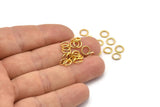 Gold Jump Ring, 250 Gold Tone Brass Jump Rings (6x0.8mm) A1040