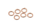 10mm Jump Ring, 50 Rose Gold Tone Brass Jump Rings (10x1.2mm) A1079