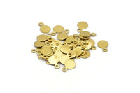 Brass Cabochon Tag, 500 Raw Brass Cabochon Tags, Stamping Tags (6mm) Brs 88 A0217