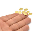 Brass Oval Blank, 24 Textured Raw Brass Oval Blanks, Stamping Blanks (11x8x0.80mm) M02570