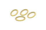 Brass Oval Blank, 24 Textured Raw Brass Oval Blanks, Stamping Blanks (11x8x0.80mm) M02567