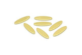 Brass Marquise Blank, 50 Raw Brass Oval Blanks, Stamping Blanks (14x4x0.80mm) M02575