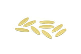Brass Marquise Blank, 50 Raw Brass Oval Blanks, Stamping Blanks (14x4x0.80mm) M02575