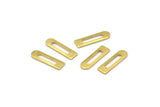 Brass Blank, 50 Raw Brass Rectangle Blanks, Geometric Stamping Blanks (14x4x0.80mm) M02582