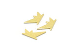 Brass Star Blank, 24 Raw Brass, Brass Blanks, Brass Star Blanks (17x8x0.80mm) M02488