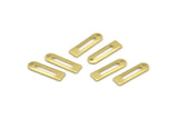 Brass Charm, 50 Raw Brass Rectangle Charms With 1 Hole, Geometric Blanks, Charms (14x4x0.80mm) M02586