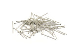 Silver Ball Pin, 50 Nickel Free Silver Plated Ball Pins, Findings (0.60x25mm) Bp-025-2 Brc217