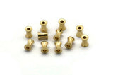 50 Raw Brass Spacer Beads (4x4.5x6mm ) Bs 1172--N0552