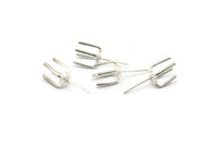 Silver Claw Earring, 8 925 Silver 4 Claw Stud Earrings (23mm) N1136