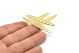 Brass Oval Blank, 12 Raw Brass Marquise Stamping Blanks (50x7x0.80mm) M02520