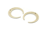 Gümüş Ay Tılsımı, 1 Delikli 6 Antik Gümüş Kaplama Pirinç Hilal Ay Tılsımı, Kolye Uçları, Küpeler, Bulgular (27,5x28,5x5x1 mm) E069 H1128