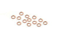 5mm Jump Ring, 250 Rose Gold Tone Brass Jump Rings (5x0.8mm) A0989