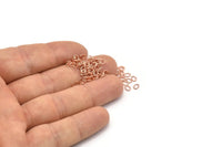 Oval Jump Ring, 500 Rose Gold Tone Brass Oval Jump Rings (4x3x0.5mm) A1030