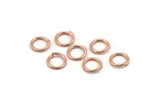 9mm Jump Ring, 100 Rose Gold Tone Brass Jump Rings (9x1.2mm) A1007