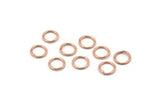 7mm Jump Ring, 250 Rose Gold Tone Brass Jump Rings (7x0.8mm) A0982