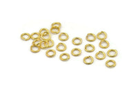 Gold Jump Ring, 150 Gold Tone Brass Jump Rings (6x1mm) A1019