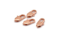 Rose Gold Parrot, 20 Rose Gold Tone Brass Lobster Claw Clasps (14x7mm) A1091
