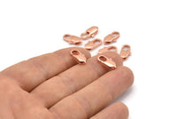 Rose Gold Parrot, 20 Rose Gold Tone Brass Lobster Claw Clasps (14x7mm) A1091