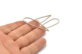 Silver Drop Charm, 10 Antique Silver Plated Brass Drop Connectors, Findings (52x15x1mm) D1282 H1133