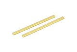 Brass Stick Blank, 12 Textured Raw Brass Stick Blanks, Rectangle Blanks, Stamping Blanks, Necklace Blanks (50x3x0.80mm) M02526