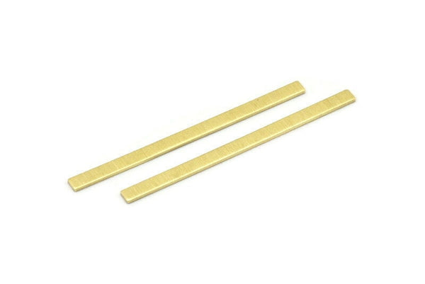 Brass Stick Blank, 12 Textured Raw Brass Stick Blanks, Rectangle Blanks, Stamping Blanks, Necklace Blanks (50x3x0.80mm) M02526