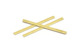 Brass Stick Blank, 12 Textured Raw Brass Stick Blanks, Rectangle Blanks, Stamping Blanks, Necklace Blanks (50x3x0.80mm) M02526