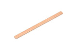 Copper Stick Blank, 12 Raw Copper Stick Blanks, Rectangle Blanks, Stamping Blanks, Necklace Blanks (50x3x0.80mm) M02529