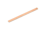 Copper Necklace Bar, 12 Raw Copper Stick Charms, Long Bar Pendants, Copper Rectangle Necklace Bar With 1 Hole (50x3x0.80mm) M02530