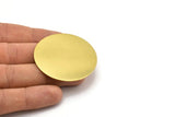 Huge Round Blank, 2 Huge Raw Brass Round Stamping Blanks (46x0.80mm) N0697