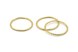 45mm Circle Connectors, 2 Raw Brass Circle Connectors (45x2x2mm) N1730