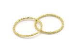 45mm Circle Connectors, 2 Raw Brass Circle Connectors (45x2x2mm) N1728