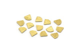 Brass Diamond Blank, 100 Textured Raw Brass Tiny Diamond Shaped Blanks (6x6x0.80mm) M02565