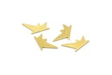 Brass Star Blank, 24 Textured Raw Brass, Brass Blanks, Brass Star Blanks (17x8x0.80mm) M02562