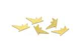 Brass Star Blank, 24 Textured Raw Brass, Brass Blanks, Brass Star Blanks (17x8x0.80mm) M02562