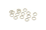 8mm Jump Ring, 100 Antique Silver Plated Brass Jump Ring Connectors Findings (8x1mm) H0101