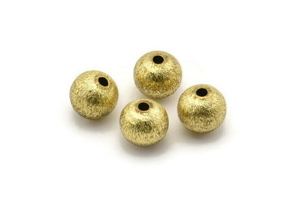 50 Raw Brass Ball Beads 8 Mm Bs-1082--n0575